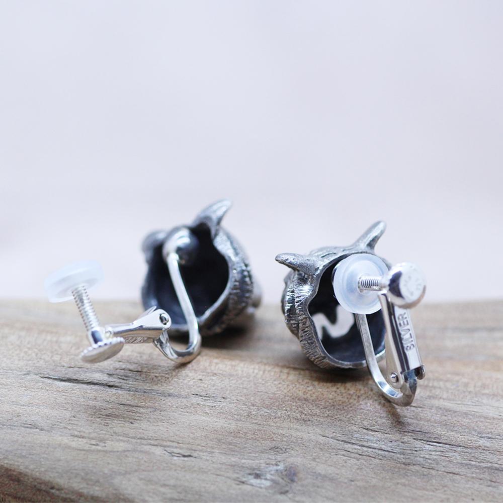 トラのシルバーイヤリング/阿吽のトラ（両耳） | 8枚目